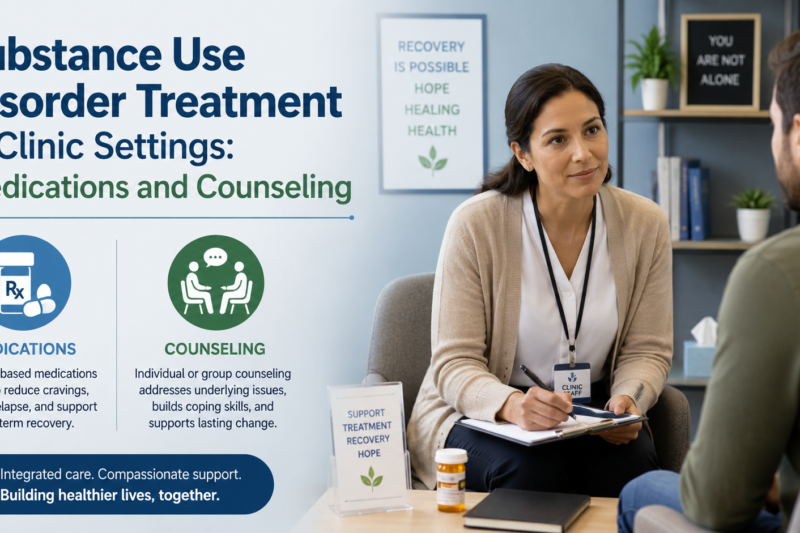 Substance Use Disorder Treatment in Clinic Settings: Medications and Counseling