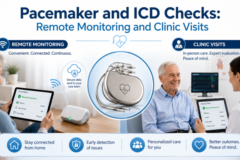 Pacemaker and ICD Checks: Remote Monitoring and Clinic Visits