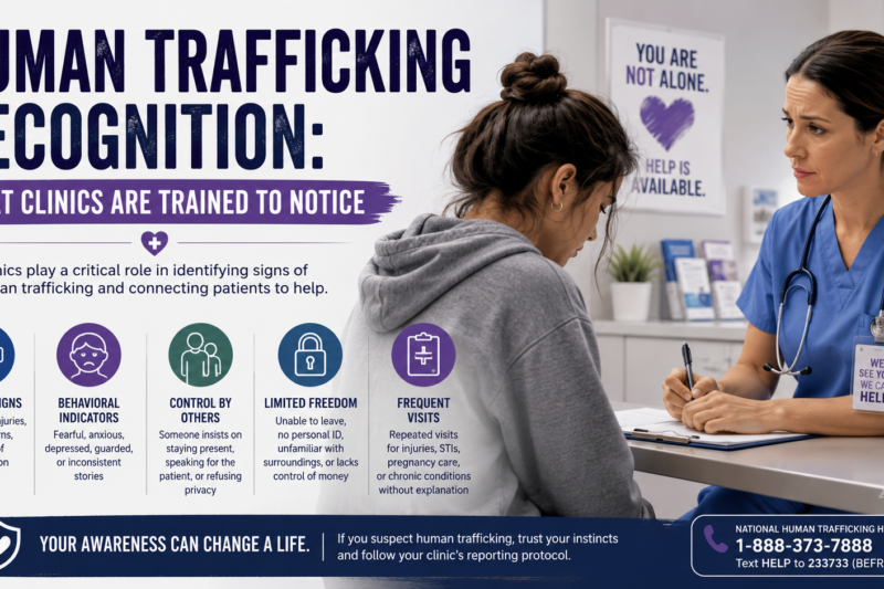 Human Trafficking Recognition: What Clinics Are Trained to Notice