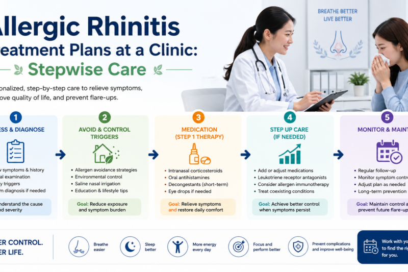 Allergic Rhinitis Treatment Plans at a Clinic: Stepwise Care